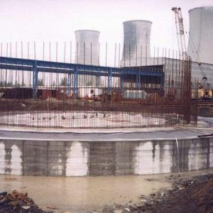 Foundation of chimery for Power plant Detmarovice